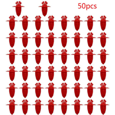 50 stuks 90904-67037 Spatbordverbreding Klemmen Voor Toyota Sequoia Tacoma Tundra red