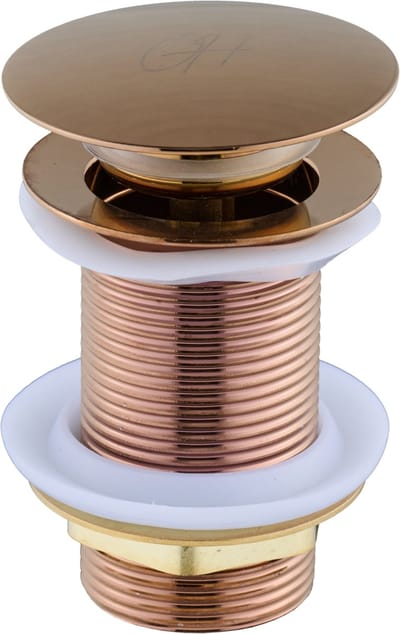 Ostiumhome® - Wastafel Afvoerplug - Pop-up Click Waste - Universeel - Brons - Flusso