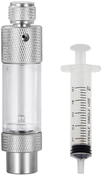 Dailygoods- Bellenteller CO2 - Aluminiumlegering/Acryl - Terugslagklep - Watertoevoeging - Eenvoudige Installatie - Transparant Raam - CO2-meter