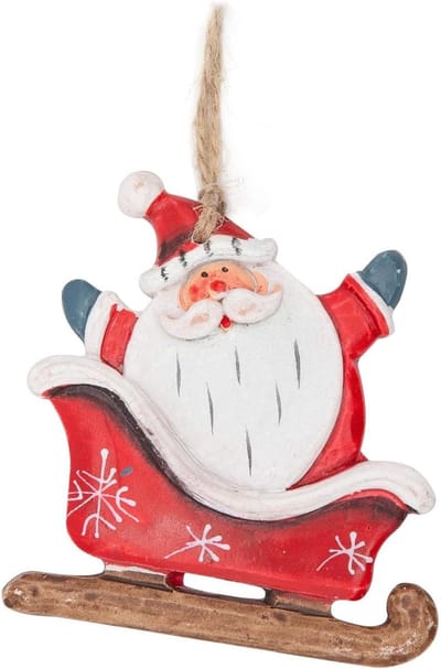 Kerstman hanger voor kerstboomdecoratie, mini hars kerstversiering, schattige kerstdecoratie voor 2023, feestelijke versiering
