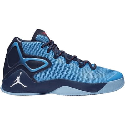 Baskets Homme Air Jordan Melo M12 Bleu Université Argent Métallique Bleu Nuit 827176-407 43 gray