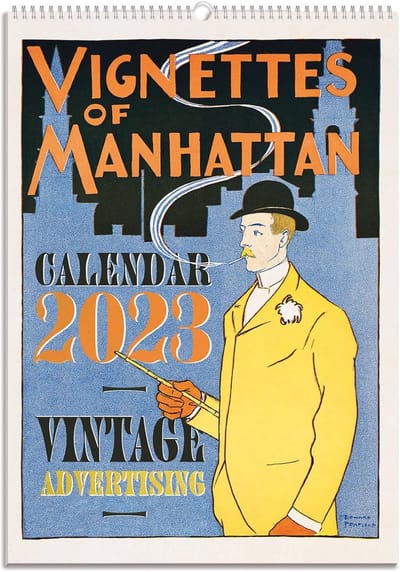 Vintage Wandkalender 2023 - Familiekalender 29,7x42 cm
