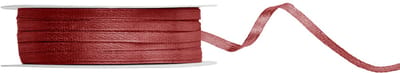 Satijn lint 3mm breed bordeaux rood, rol 50 meter - hobbylint - sierlint - cadeaulint - satin ribbon