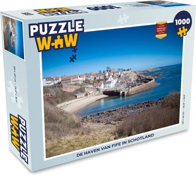 Puzzel De haven van Fife in Schotland - Legpuzzel - Puzzel 1000 stukjes volwassenen