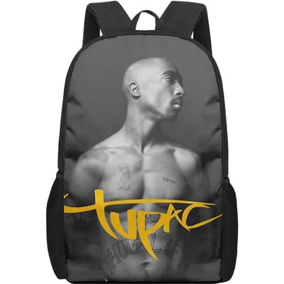 Rapper 2pac zanger Tupac Patroon Kinderen Schooltassen voor Meisjes Jongens Tiener Schoolrugzakken Kinderen Schoudertas Student Boekentas