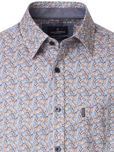 CASAMODA Casual Fit Heren Overhemd Met Print 126130050-100 - XXL