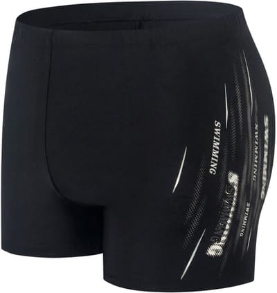 Zwemboxer Shadow Stripe Zwart - Maat M - Zwemboxer Heren Zwart - Swimwearclub