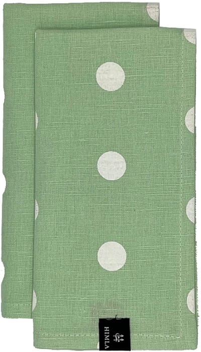 Polka servet set van 4 pistachio