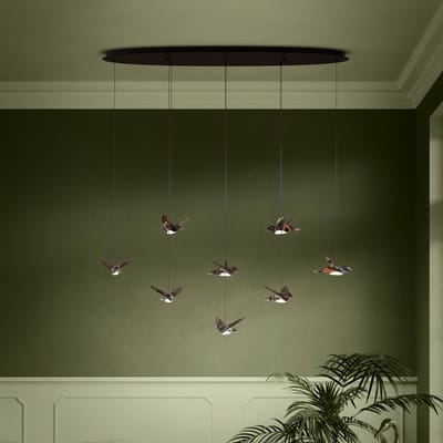 EGLO Stars of Light LED hanglamp Paratebueno zwart 8-lamps