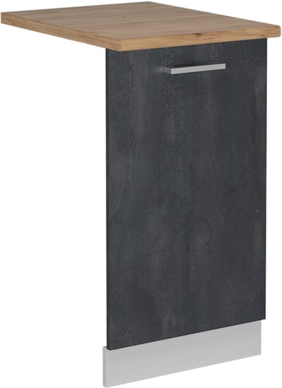 Vicco R-Line Vaatwasserfrontpaneel – 45 cm, WB Eik Zwart beton