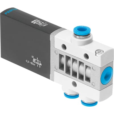 Festo 3/2 NC Monostabiele Lucht Magneetventiel QS-6 200l/min -0.9 - 8bar/-13 - 116psi - 525151