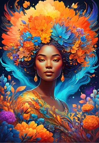 Bluebird Puzzle legpuzzel Flower Power - 1000 stukjes kleurrijk.