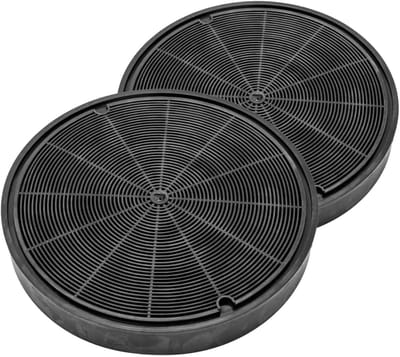 Multaparts® koolstof filter afzuigkap ø 19,5 cm -set van 2 stuks - | Filtercassette met actief kool om geurtjes tegen te gaan | Past in veel merken | Alternatief voor type EFF62, KF93, MCEF02, 00668492, 9029800464
