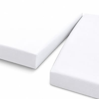 Day Dream split hoeslaken - jersey - 180 x 220 - Wit