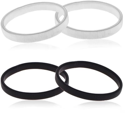 Dailygoods- Mouwondersteuningsset 4-delig - Verstelbare Metalen Armbanden - Antislip Mode-accessoires - Roestvrij Staal - 6.5cm - Shirt Sleeve Holders