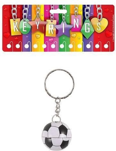 12 Stuks - Metalen Voetbal Sleutelhangers - Uitdeelcadeautjes - Uitdeel Traktatie voor kinderen - Jongen
