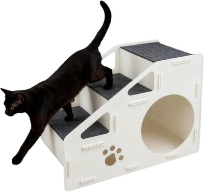 Huisdier Trap - Honden Ladder - Veilige Toegang - Stabiel Verdikt Ontwerp - 60x45x40cm - Enkele Attribuut