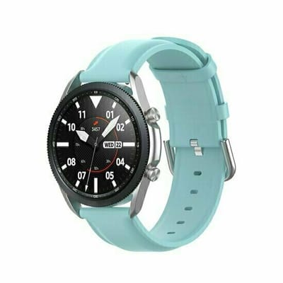 By Qubix - Classic leren bandje - Blauw - geschikt voor Huawei Watch 5 - 46mm