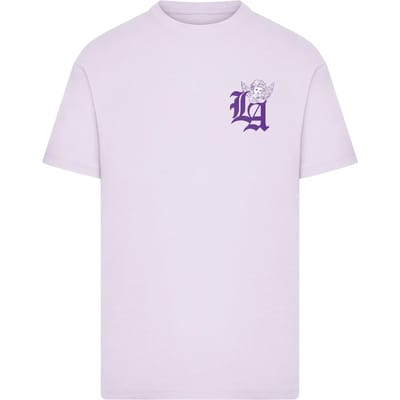 Mister Tee - Guardian Angel Of LA Heren Tshirt - L - Lila