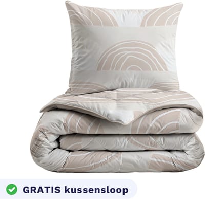 Zelesta Pure Kids Katoenen kinderdekbed zonder overtrek - Wasbaar dekbed - Met vaste overtrek - Dune Dreams - 140x200cm