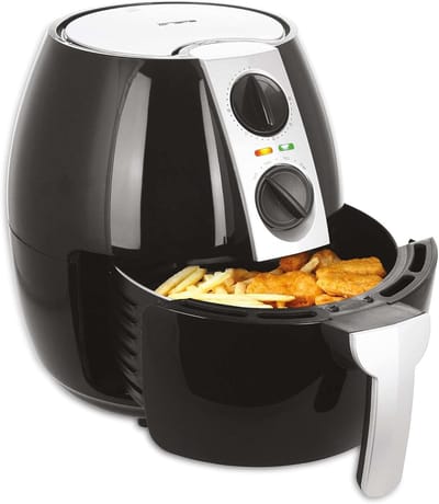 Heteluchtfriteuse - Airfryer XXL - Gezond Frituren - Snel opwarmen - 45 liter - Zwart