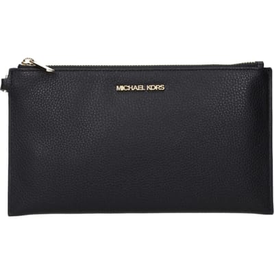 Michael Kors Zwarte Leren Clutch Tas