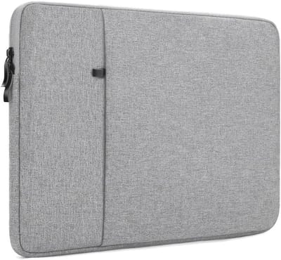 Laptop Sleeve 15 inch voor MacBook Air 2023-2025 - Waterdichte Bescherming, Reis Etui en Accessoire voor M4 M3 M2 Modellen (Grijs)