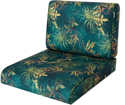 Hobbygarden Tuinkussen Nel Grasgroen 50x50cm - Geschikt voor oa Wicker tuins-set & Stoelen - Waterafstotend - Uv Bestendig