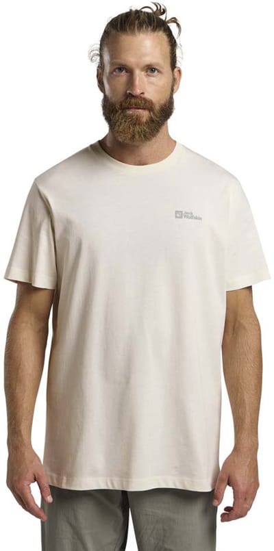Jack Wolfskin Essential T-shirt Met Korte Mouwen Beige L Man