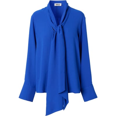 ZENGGI Bow Shirt Blue Größe: XS | Blusen Outlet | Damen | Blau