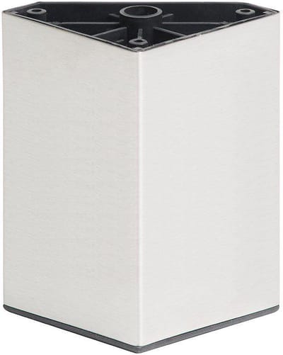 Stalen meubelpoot chroom vierkant 5 bij 5 cm en hoogte 8 cm (5 x 5 cm) - Set van 4 stuks