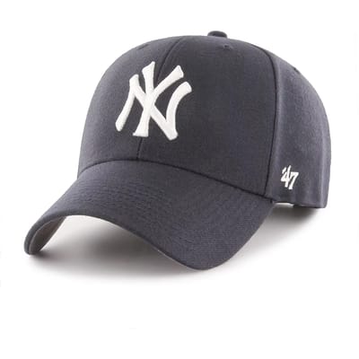 Brand '47 - MLB - Honkbalpet - Baseball Cap - MVP - Wol - Logo Cap - New York Yankees - Verstelbaar - Volwassenen - Donkerblauw - One Size