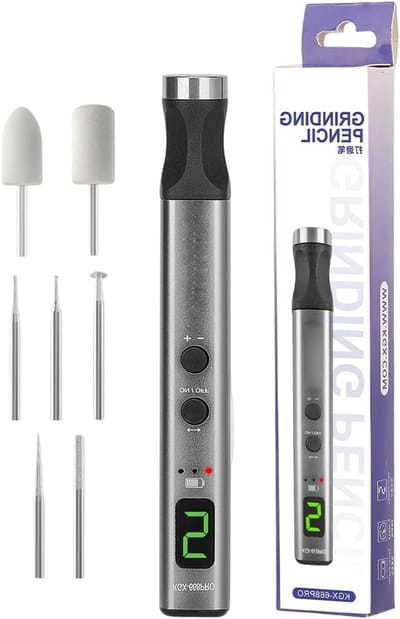 Elektrisch graveerapparaat - Draadloze snijstift - Doe-het-zelf projecten - 5 snelheden instelbaar - 126 cm lengte - Aluminium