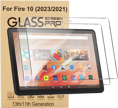 SnelShoppen - Tempered Glass Screen Protector 10.1 Inch Tablet 2023 Model, 9H Hardheid, Anti-Scratch, 2 Pack, Geschikt voor Kids, Hoge Definitie, Perf