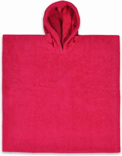 Funnies Poncho - fuchsia - katoen badstof - 55 x 55 cm
