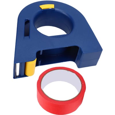Applicateur de Ruban de Masquage avec Rouleau Distributeur de Ruban de Peintre Manuel Coupeur pour Rénovation Domestique Rouleau Adhésif Rouge