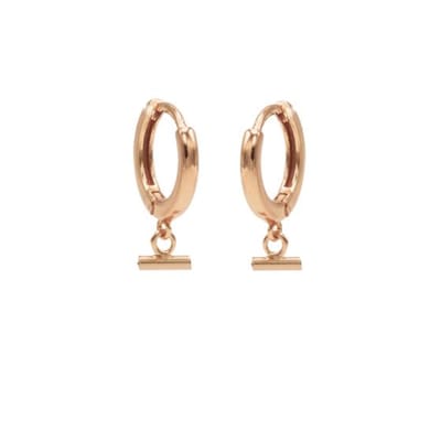 Karma hinged hoops symbool horizontal tube rosé gold M2975HIN