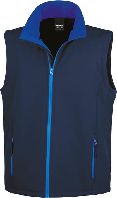 Result Printable Soft Shell Bodywarmer RT232 - Navy/Royal - XXL