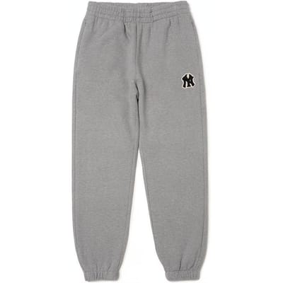 MLB New York Yankees Losse Pasvorm Joggingbroek met Elastische Boorden Ademende Sportbroek Unisex Broek Grijs 3APT00216-50MGS L gray