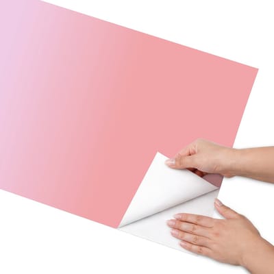 Coloray Meubel Wrap Folie - Roze Meubelfolie - 50x100 cm - Meubelfolie Zelfklevend Roze verloop - Wrapfolie Keuken - Modern Meubelfolie - Decoratiefolie - Tafeldecoratie - Achtergronden en patronen
