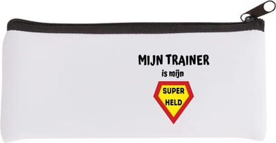Akyol - mijn trainer is mijn superheld Etui - Trainer - super trainer - sport - verjaardag - cadeautje voor trainer - trainer artikelen - kado - geschenk - 20 bij 9 cm