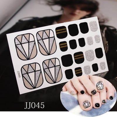 NagelStickers 44 Tips/2Vel Manicure Teen Nagel stickers multi,Nageldecoratie,Nagellak,Plaknagels / Nageltips , 2 vel =44stuk