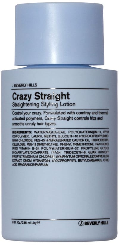 J Beverly Hills Blue Crazy Straight Straightening Styling Lotion 236 ml