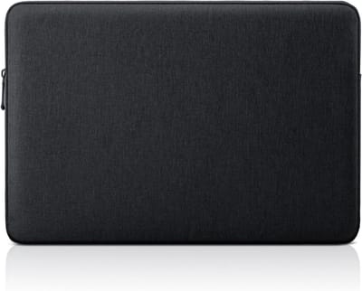 Famanu - 14 inch zwarte laptophoes met waterbestendige afwerking en zachte voering, slanke beschermtas