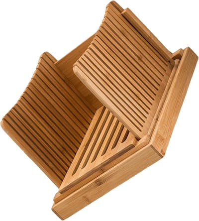 Brood Snijmachine - Zuurdesem Snijder - Zelfgebakken Brood - Opvouwbaar Ontwerp - N.v.t. - Houtkleur