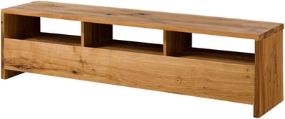 MASSIVMOEBEL24.DE wilde eik TV-meubel blank 191x45x50 cm (BxTxH) geolied gemonteerd PURE OAK volledig massief #109