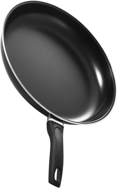 Koekenpan 12 Inch - Ronde pan - Dagelijks koken - Gelijkmatige warmte - 30 cm - Zwart