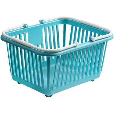 Mini Opbergmand Multifunctionele Compacte Plastic Organizer Mand met Handvat voor Bureau Meerblauw meer blauwe kleur