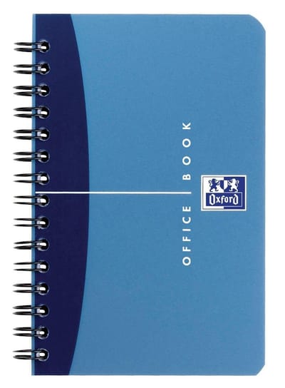 Oxford OFFICE Urban Mix spiraalblok 180 bladzijden formaat 9 X 14 cm  geruit 5 mm