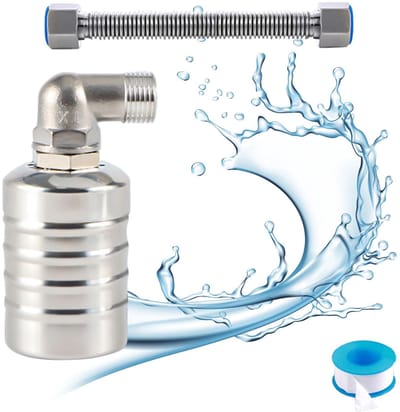 Ynkkvre – Vlotterklep – volledig automatisch van roestvrij staal 304 – automatische waterniveau regelaar voor watertanks – met filter – mini roestvrijstalen vlotterklep